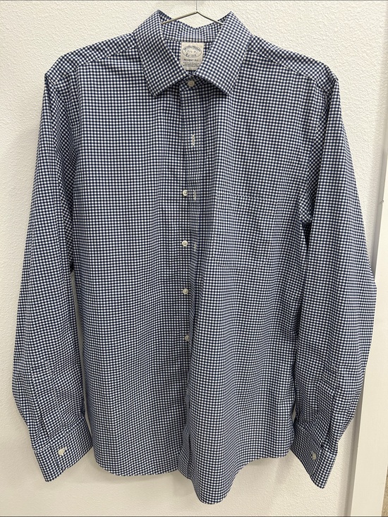Brooks Brothers Other - Brooks Brothers Men's Blue Gingham Button-Up Shirt